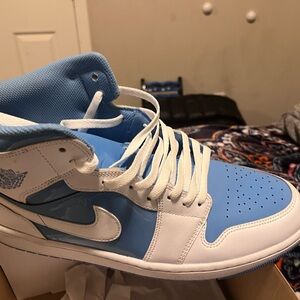 Nike Blue and White Athletic Shoes